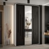 Kast CANNES 9-150 Breedte: 45 cm Korpus: wit Front: zwart Lijst: zwart