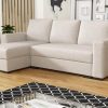 Hoekbank LORENT, beige, NEVE 03 links