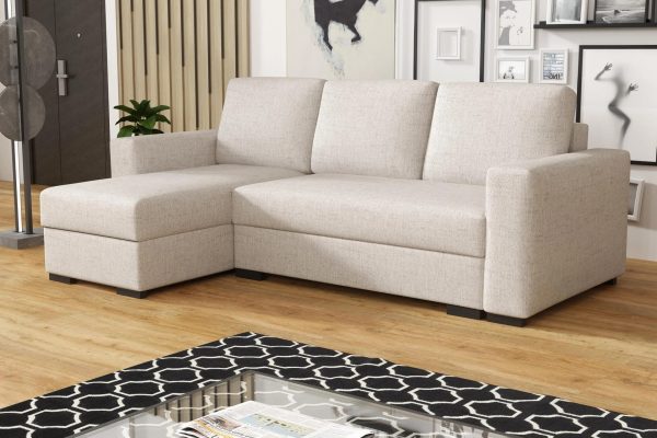 Hoekbank LORENT, beige, NEVE 03 links