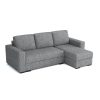 Hoekbank LORENT, grijs,
