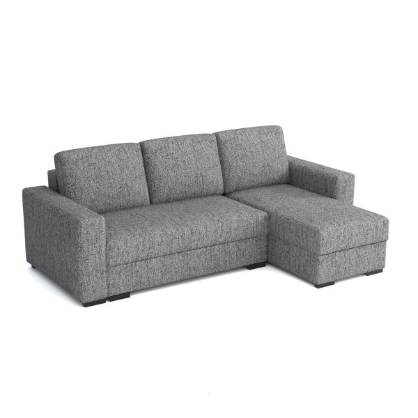 Hoekbank LORENT, grijs,