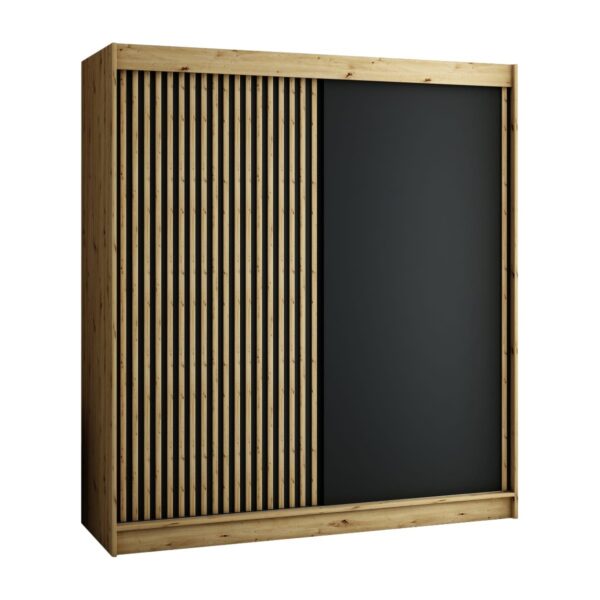 Ruime en moderne LAMELO 200cm kast met lattenbodem