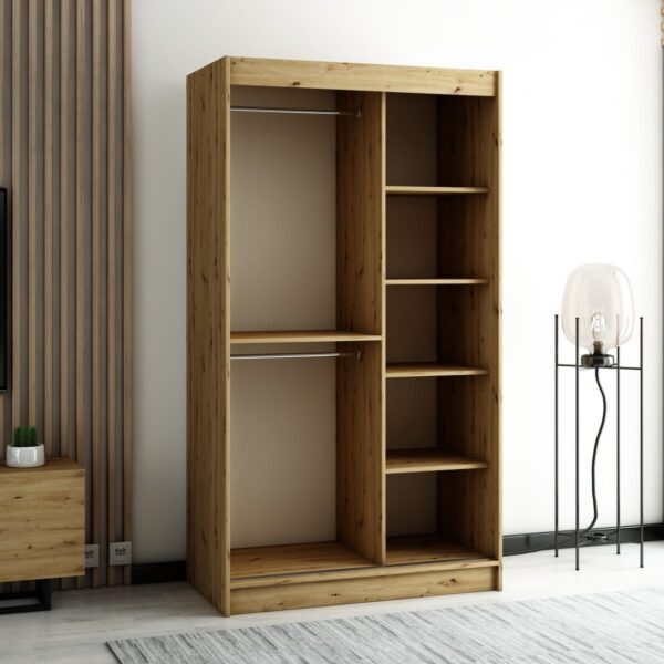 Kastinterieur LAMELOI 120 cm met legplanken en spijlen