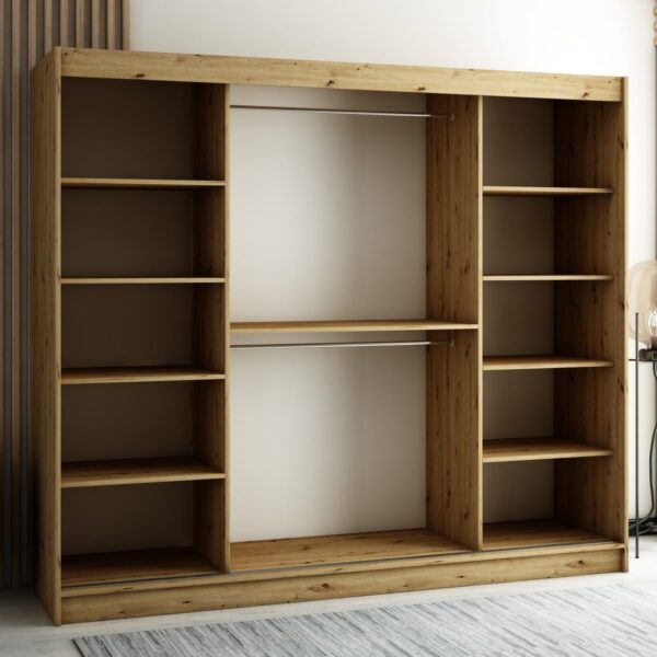 Interieur van LAMELO 250 kleerkast