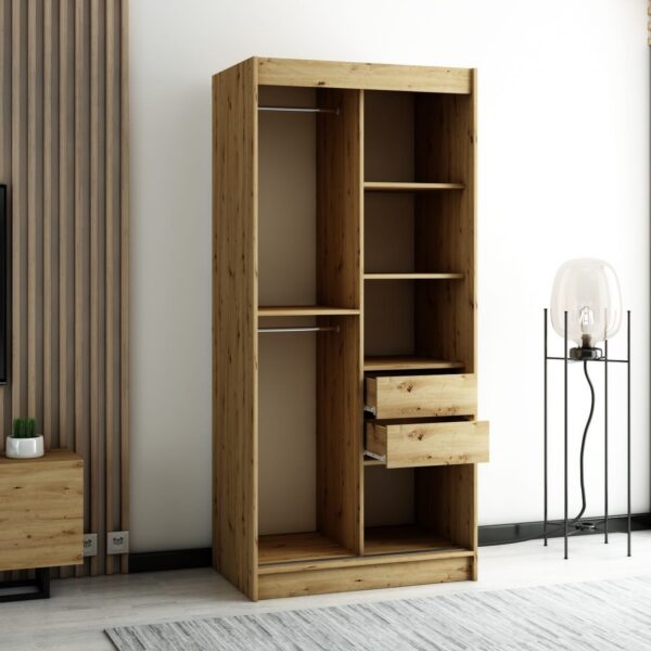 Interieur van kledingkast LAMELO II 100 cm met laden