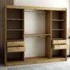 Interieur van LAMELO 250 kleerkast met laden