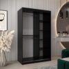 Kastinterieur 120. Het heeft planken, tralies. De kledingkast is bijzonder ruim en functioneel.