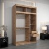 Kledingkast met bovenkast Het interieur van de kledingkast