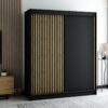 Moderne kleerkast LAMELO 180 met lamellen. Hij wordt gekenmerkt door zijn moderne design en elegante uitstraling.