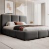Gestoffeerd bed MAFFO met hoog hoofdbord en opbergruimte MAFFO