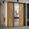 Kast CANNES 9-170 Breedte: 45 cm Korpus: wit Front: artisan eiken Lijst: zwart