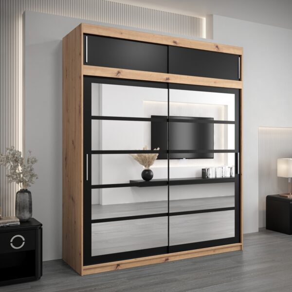 Kledingkast RENO 2 200 met bovenkast