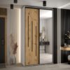 Kast CANNES 9-130 Breedte: 45 cm Korpus: wit Front: artisan eiken Lijst: zwart