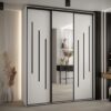 Kast CANNES 9-190 Breedte: 45 cm Korpus: wit Front: wit Lijst: zwart