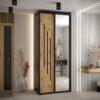 Kast CANNES 9-100 Breedte: 45 cm Korpus: zwart Front: artisan eiken Lijst: zwart