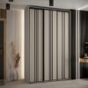 Szafa DAKOTA 6 160 kolor kaszmir z czarną listwa