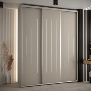 Szafa Dakota 12 200 45 cm korpus kaszmir fronty listwa srebrna