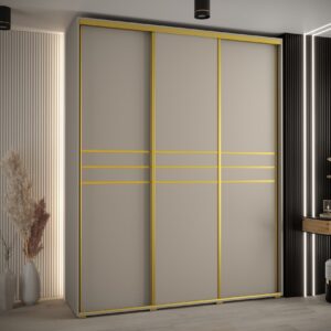 Szafa Dakota 10 200 45 cm korpus kaszmir fronty listwa złota