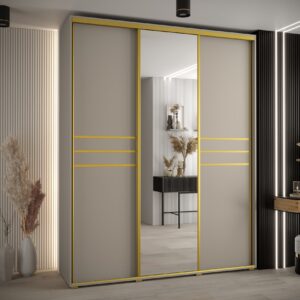 Szafa Dakota 11 200 45 cm korpus kaszmir fronty listwa złota