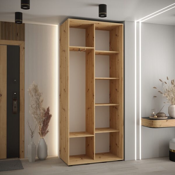 Wnetrze   Szafa CANNES 1-100 45 cm głebokości, kolor dąb artisan