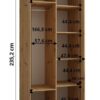 Wnetrze szafy LANKO 110 cm głebokość 60 cm
