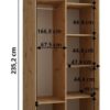 Afmetingen 120/ 60/235