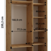 Afmetingen 130/ 60/235