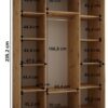 Afmetingen 170cm/60/235