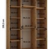 Afmetingen 170cm/60/235