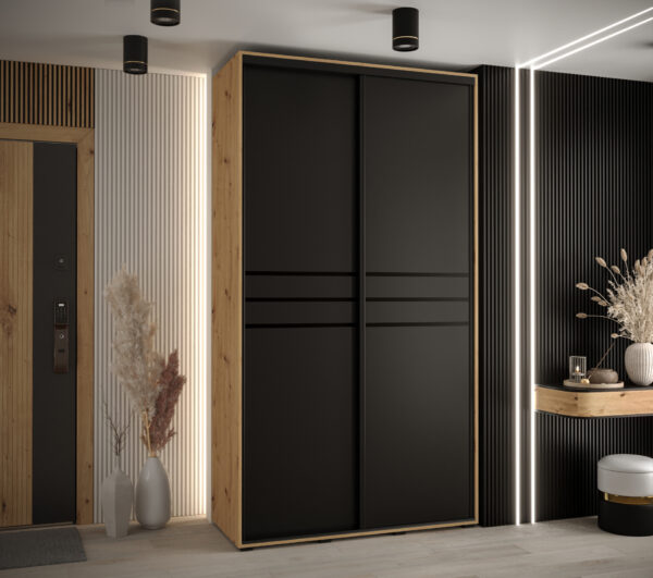 Schuifkledingkast CANNES 130 cm – diepte 45 cm — foto 4