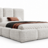 Crèmekleurig gestoffeerd bed MAFFO met hoog hoofdbord – Abriamo 04