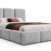 Lichtgrijs gestoffeerd bed MAFFO met hoog hoofdbord – Abriamo 05