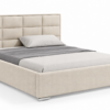 Crème gestoffeerd bed MOET met hoog hoofdbord