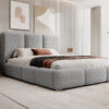 Grijs bouclé bed MAFFO in moderne slaapkamer – Now or Never 83