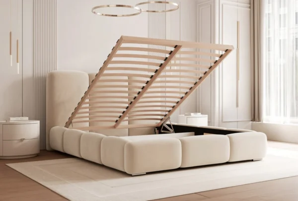 Bed met opbergruimte MAFFO Houten frame
