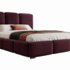Bordeaux gestoffeerd bed MAFFO met hoog hoofdbord – Magic Velvet 2202