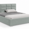 Mintgroen gestoffeerd bed MOET met hoog hoofdbord