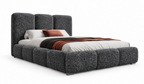Gestoffeerd bed MAFFO met hoog hoofdbord Abriamo 08