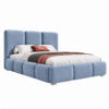 Lichtblauw gestoffeerd bed MAFFO met hoog hoofdbord – Kronos 31