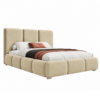 Beige gestoffeerd bed MAFFO met hoog hoofdbord – Kronos 35